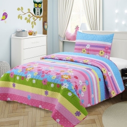 Κουβερλί Παιδικό (Σετ 2τμχ) 414 Multi DimCol Μονό 160x220cm Microfiber