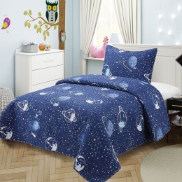 Κουβερλί Παιδικό (Σετ 2τμχ) 416 Dark Blue DimCol Μονό 160x220cm Microfiber