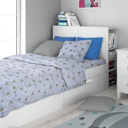 Μαξιλαροθήκη Παιδική Football 521 Sky Blue DimCol 50Χ70 100% Βαμβάκι