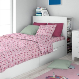 Μαξιλαροθήκη Παιδική Fox 525 Pink DimCol 50Χ70 100% Βαμβάκι