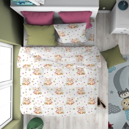 Πάπλωμα Παιδικό Lion Cub 530 Beige DimCol Μονό 160x240cm 100% Βαμβάκι