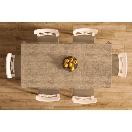 Καρέ Αλέκιαστο Panama Shadow Brown DimCol 90X90cm 90x90cm Βαμβάκι-Πολυέστερ