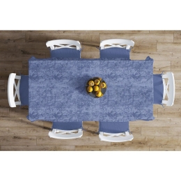 Καρέ Αλέκιαστο Panama Shadow Dark Blue DimCol 90X90cm 90x90cm Βαμβάκι-Πολυέστερ
