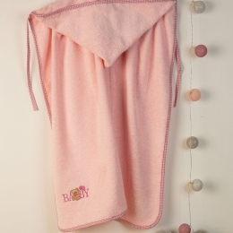 Κάπα Βρεφική Με Κέντημα Baby Bear 162 Pink DimCol