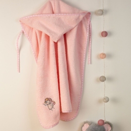 Κάπα Βρεφική Με Κέντημα Little Angel 141 Pink DimCol