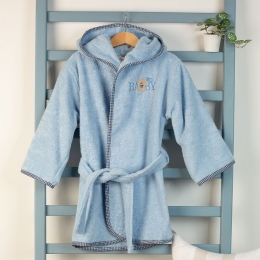 Μπουρνούζι Βρεφικό Με Κέντημα Baby Bear 161 Ciel DimCol