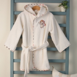 Μπουρνούζι Βρεφικό Με Κέντημα Little Angel 142 White DimCol