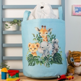 Καλάθι Αποθήκευσης Παιδικό Jungle 110 50X30X45cm Ciel DimCol Ύφασμα