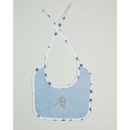 Σαλιάρα Με Κέντημα Dreaming Elephant 166 Ciel DimCol 25x25cm 100% Βαμβάκι