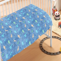 Κουβέρτα Βρεφική Dinosaur Fleece Φωσφοριζέ Multi DimCol Αγκαλιάς 70x110cm Πολυέστερ