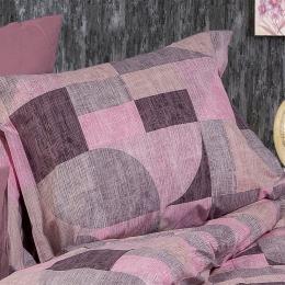 Μαξιλαροθήκη Δήμητρα 336 Pink DimCol 50Χ70 100% Βαμβακερή Φανέλα
