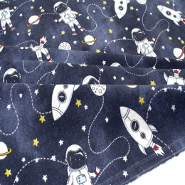 Πάνα Φανελένια Galaxy Travel 90 Blue DimCol 80x80cm 100% Βαμβακερή Φανέλα