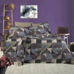 Παπλωματοθήκη Δήμητρα 337 Multi DimCol Υπέρδιπλο 220x240cm 100% Βαμβακερή Φανέλα