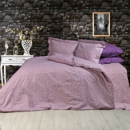 Σεντόνια Φανελένια Μυρτώ 349 (Σετ 4τμχ) Lilac DimCol Υπέρδιπλο 220x240cm 100% Βαμβακερή Φανέλα