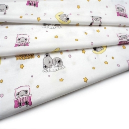 Πάνα Χασέ Sweet Dreams 553 White-Pink DimCol 80x80cm 100% Βαμβάκι