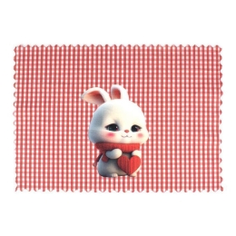 Σουπλά Παιδικό Love Bunny 36 Red DimCol 35x50cm Πολυέστερ