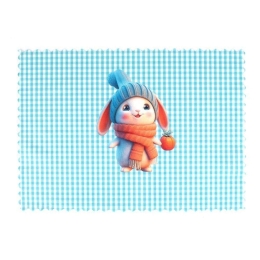 Σουπλά Παιδικό Winter Bunny 39 Ciel DimCol 35x50cm Πολυέστερ