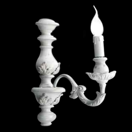 Φωτιστικό Τοίχου AP Agata/1-Bianco White Ondaluce Ξύλο