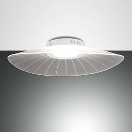 Φωτιστικό Οροφής - Πλαφονιέρα 3625-61-102 24W Led 59x43x12cm White Fabas Luce Μέταλλο, Μεθακρυλικό