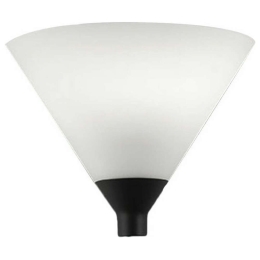 Φωτιστικό Τοίχου - Απλίκα Vincent 3665-21-102 E27 40W 35x17,5x27cm White Fabas Luce Μέταλλο,Γυαλί