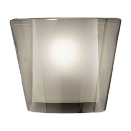 Φωτιστικό Τοίχου - Απλίκα Viki 3682-21-126 40W E27 28x15x24cm Fume Fabas Luce Μέταλλο,Γυαλί