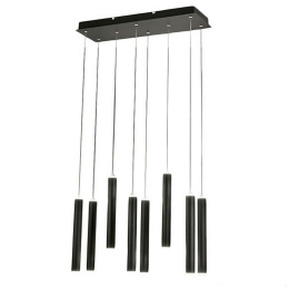 Φωτιστικό Οροφής - Ράγα Prado 3685-46-101 52W Led 60x20x200cm Black Fabas Luce Μέταλλο, Μεθακρυλικό