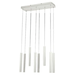 Φωτιστικό Οροφής - Ράγα Prado 3685-46-102 52W Led 60x20x200cm White Fabas Luce Μέταλλο, Μεθακρυλικό