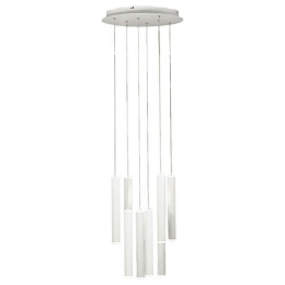 Φωτιστικό Οροφής Prado 3685-47-102 52W Led Φ3,7-Φ40cm 200cm White Fabas Luce Μέταλλο, Μεθακρυλικό