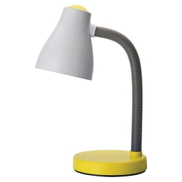Φωτιστικό Γραφείου 6036 G 1XE27 15W Φ14cm 42cm Yellow Perenz