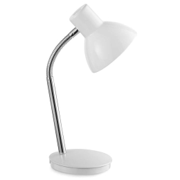 Φωτιστικό Γραφείου 4030 B Εύκαμπτο 1XE14 40W Φ13cm 35cm White Perenz