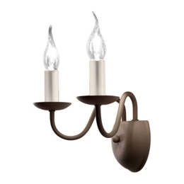 Φωτιστικό Τοίχου - Απλίκα 6266 TO 2XE14 40W 33x20cm Grey Perenz Μέταλλο