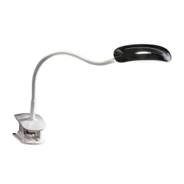 Φωτιστικό Γραφείου 6314 N Εύκαμπτο Με Πένσα 5W Led 40x40cm Black Perenz