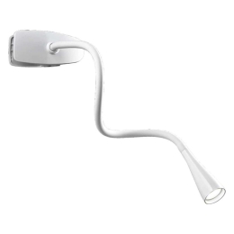 Φωτιστικό Γραφείου 5913 B Εύκαμπτο Με Πένσα 3W Led 63cm White Perenz