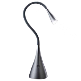 Φωτιστικό Γραφείου 5912 GR Εύκαμπτο 3W Led Φ12cm 44x50cm Grey Perenz