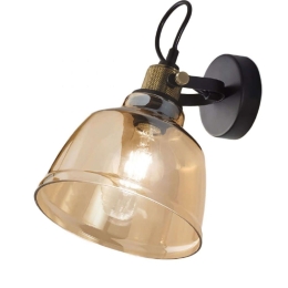 Φωτιστικό Τοίχου - Απλίκα 6842 AM 1XE27 60W 20x29x24cm Amber Perenz Μέταλλο