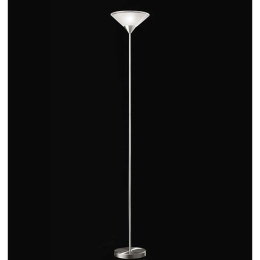 Φωτιστικό Δαπέδου 5920 CR 1XE27 60W Φ30cm 178cm Silver Perenz Μέταλλο,Γυαλί