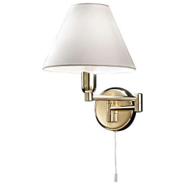 Φωτιστικό Τοίχου - Απλίκα 4016 OD 1XE14 40W 33x25cm Gold Με Αμπαζούρ White Perenz (Σετ 2τμχ) Μέταλλο,Ύφασμα