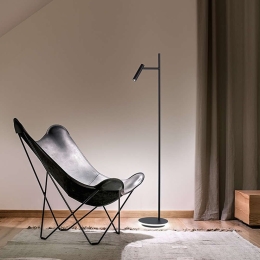 Φωτιστικό Δαπέδου 6777 N LC 10W & 3W Led 43x152cm Black Perenz Μέταλλο