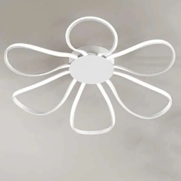 Φωτιστικό Οροφής - Πλαφονιέρα 6610 B LC 83W Led Φ81cm 13cm White Perenz Αλουμίνιο
