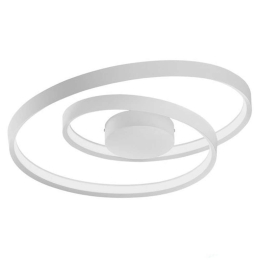 Φωτιστικό Οροφής - Πλαφονιέρα 6617 B LC 55W Led Φ60cm 27cm White Perenz Μέταλλο