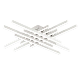 Φωτιστικό Οροφής - Πλαφονιέρα 6880 B CT 75W Led 90x90x10cm White Μέταλλο,Ακρυλικό