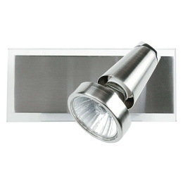 Φωτιστικό Οροφής - Σποτ Miami SPOT-MIAMI 01 Ρυθμιζόμενο 1xGU10 5W Led 17x12x7cm Nickel Intec Μέταλλο,Γυαλί
