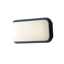 Φωτιστικό Τοίχου - Απλίκα Shelly LED-SHELLY-Q-S ANT 15W Led 23,6x11,6x6,8cm Anthracite Intec