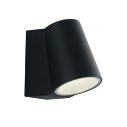 Φωτιστικό Τοίχου - Απλίκα Sintesi LED-SINTESI-AP NERO 6W Led 13x12x7,6cm Black Intec