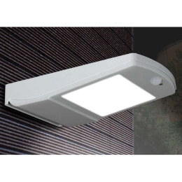 Φωτιστικό Τοίχου - Απλίκα Eos LED-EOS-SOLAR 4W Led Με Αισθητήρα & Ηλιακό Πίνακα 24,1x16x4cm Grey Int