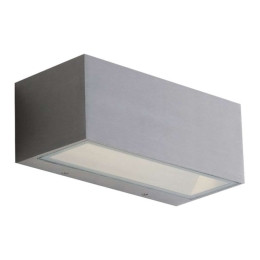 Φωτιστικό Τοίχου - Απλίκα Twin LED-W-TWIN-XL NIK 40W Led 30x10,8x12cm Nickel Intec