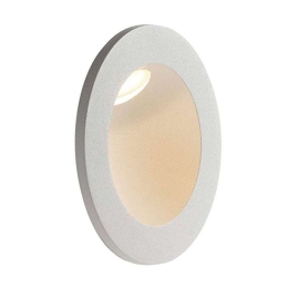 Φωτιστικό Τοίχου - Απλίκα Χωνευτή Onyx INC-ONYx-R1 BCO 3W Led Φ9cm 4cm White Intec