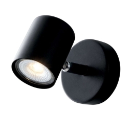 Φωτιστικό Οροφής - Σποτ Zero SPOT-ZERO-1 NER Ρυθμιζόμενο 1xGU10 8x12cm Black Intec Μέταλλο