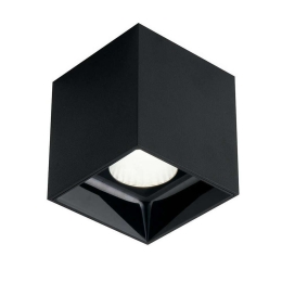 Φωτιστικό Οροφής - Σποτ Mig LED-MIG-Q20C NER 20W Led 3000K 11,5x11,5x11,6cm Black Intec Aluminium