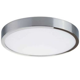 Φωτιστικό Οροφής - Πλαφονιέρα Domo LED-DOMO-R24 24W Led Φ24cm 2,4cm Chrome Intec Αλουμίνιο,Ακρυλικό